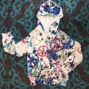 Circo Multicolor Peace Sign Kids Hoodie